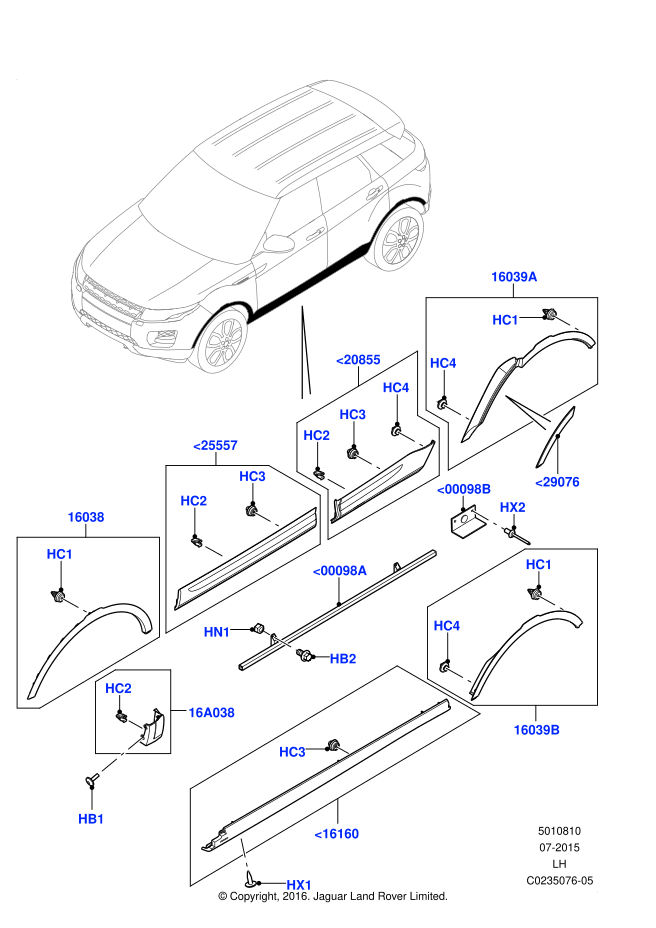 Land rover evoque parts deals