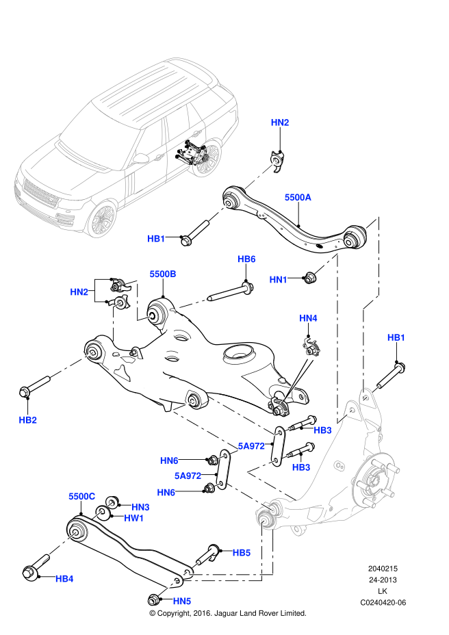 LR037707 - LAND ROVER BOLT – Rostock Auto Spare Parts